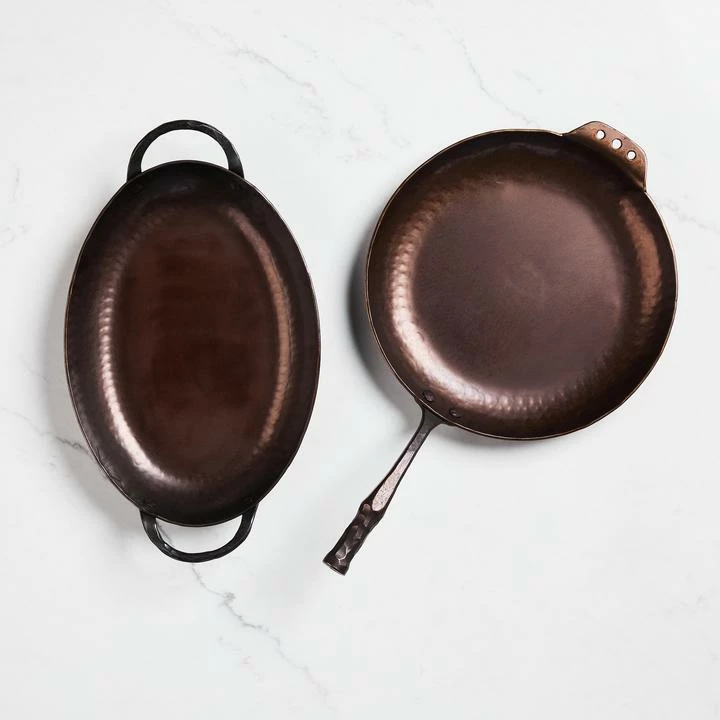 Smithey Ironware Carbon Steel Oval Roaster 8 Smithey Ironware Carbon Steel Oval Roaster - Image 6