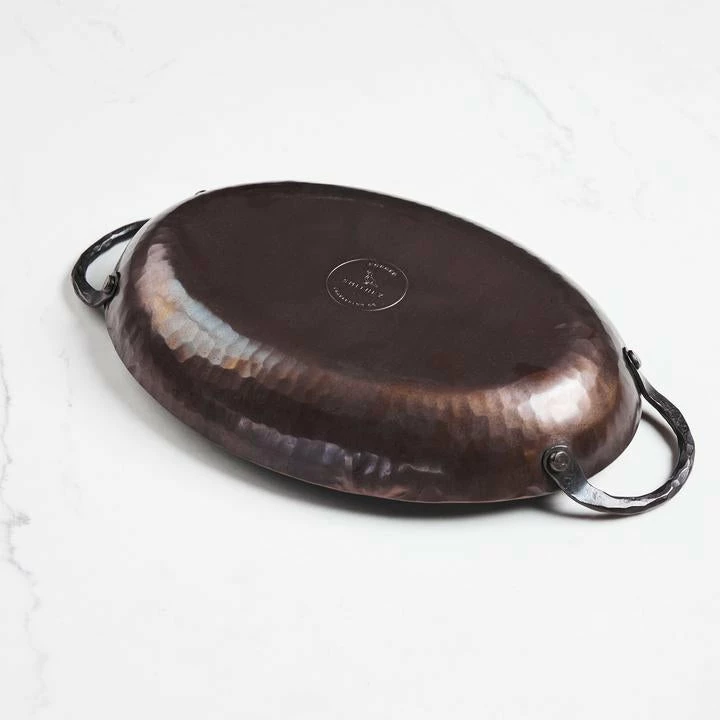 Smithey Ironware Carbon Steel Oval Roaster 4 Smithey Ironware Carbon Steel Oval Roaster - Image 2