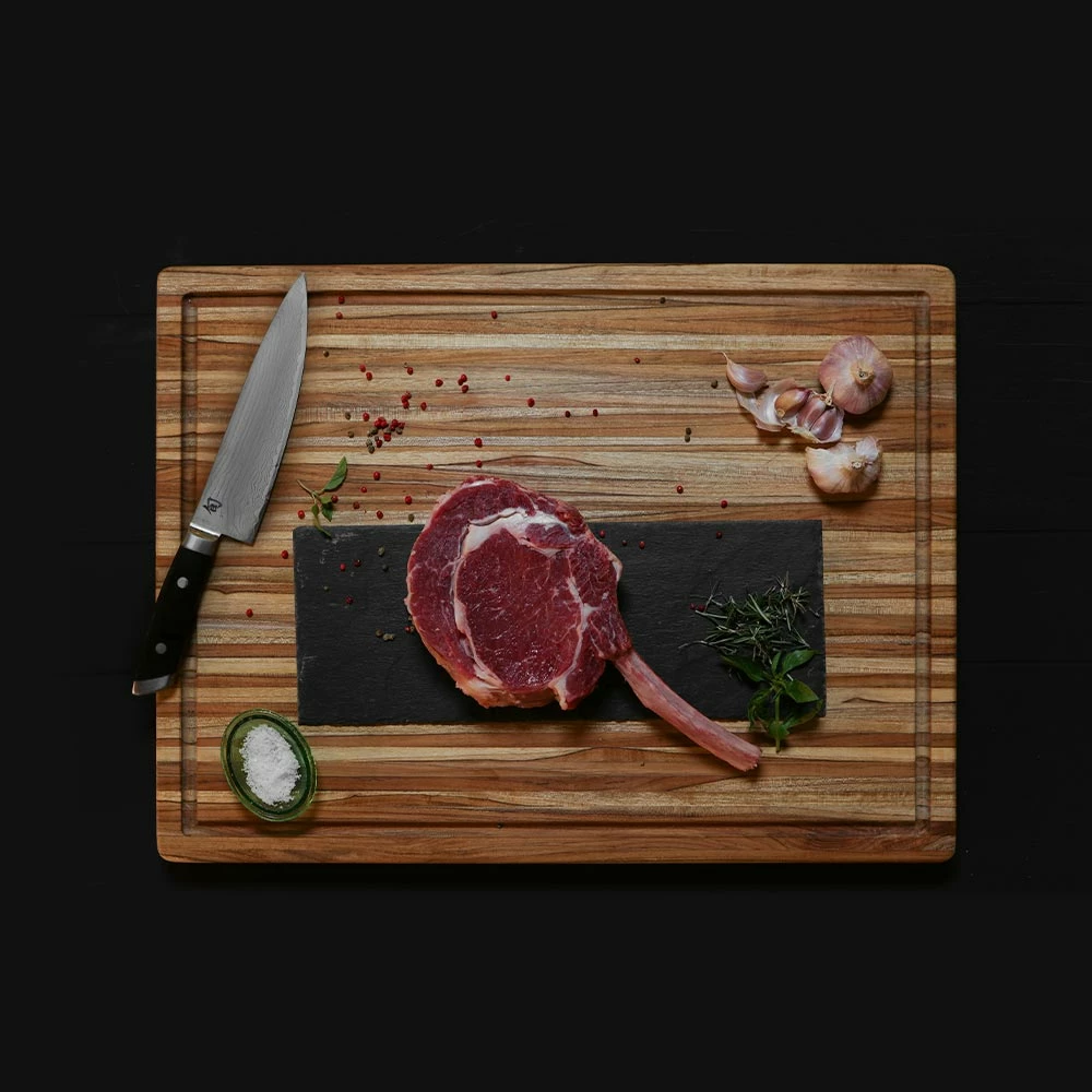 Teakhaus 108 Professional Cutting Board W/ Juice Canal 5 Teakhaus 108 Professional Cutting Board W/ Juice Canal - Image 3