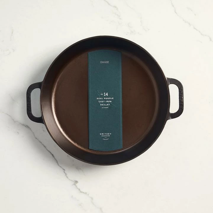 Smithey Ironware No. 14 Dual Handle Cast Iron Skillet 3 Smithey Ironware No. 14 Dual Handle Cast Iron Skillet