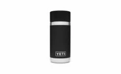YETI Rambler 12 Oz Bottle With Hotshot Cap -Atlanta Grill Company Shop 190008 Website Assets Studio 12oz Bottle Black Front Ablation Side 1680x1024 1