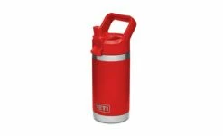 YETI Rambler Jr. 12 Oz Kids Bottle -Atlanta Grill Company Shop 190299 Rambler Junior 12oz Bottle Website Assets Quarter Angle Straw Upright Canyon 1680x1024 v2