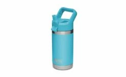 YETI Rambler Jr. 12 Oz Kids Bottle -Atlanta Grill Company Shop 190299 Rambler Junior 12oz Bottle Website Assets Quarter Angle Straw Upright Reef 1680x1024 v2