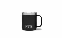 YETI 10 Oz Rambler Mug W/ Magslider Lid -Atlanta Grill Company Shop 190300 Rambler 10oz Stackable Mug Single Unit Front Black 1680x1024 1