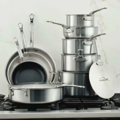 Hestan Thomas Keller Insignia Commercial Clad Stainless Steel 11-Piece Cookware Set -Atlanta Grill Company Shop 31015 Insignia 11pcSet SS CooktopGlam 1800x1800 fe8aaef7 8031 4f9e aec0 6db9b24b7abd