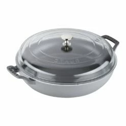 Staub 3.5 Qt. Braiser W/ Glass Lid