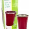 D'Eco Reusable Stainless Steel Red Party Cups (6 Pack, 16 Oz Each) 2 D'Eco Reusable Stainless Steel Red Party Cups (6 Pack, 16 Oz Each) -Atlanta Grill Company Shop 41KGiliLSPL. AC