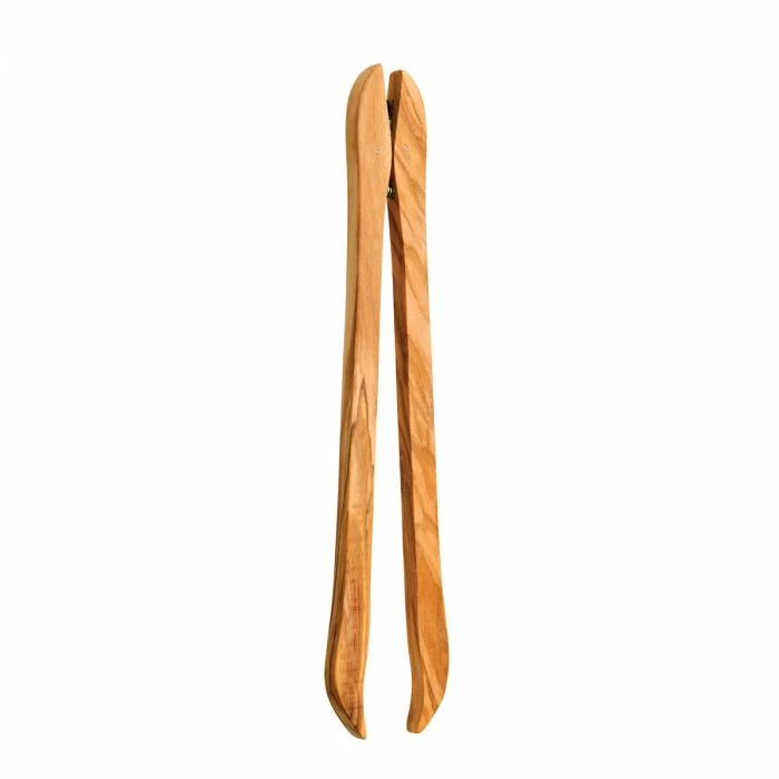 Eddington's Olive Wood Hinged Tongs 3 Eddington's Olive Wood Hinged Tongs