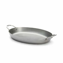 De Buyer MINERAL B Carbon Steel Oval Roasting Pan 10 De Buyer MINERAL B Carbon Steel Oval Roasting Pan -Atlanta Grill Company Shop 5651 36 packshot 2