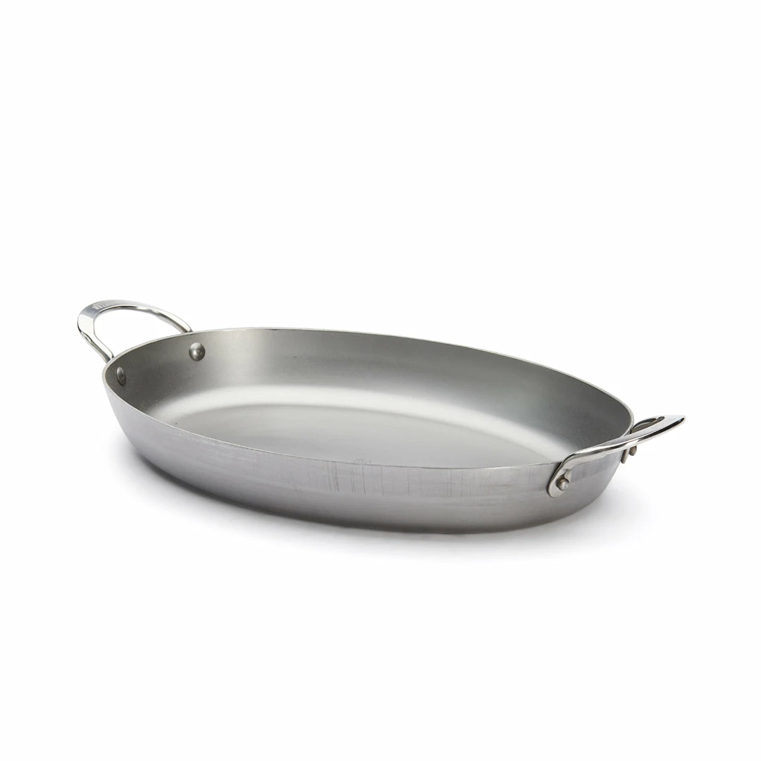 De Buyer MINERAL B Carbon Steel Oval Roasting Pan 6 De Buyer MINERAL B Carbon Steel Oval Roasting Pan - Image 4