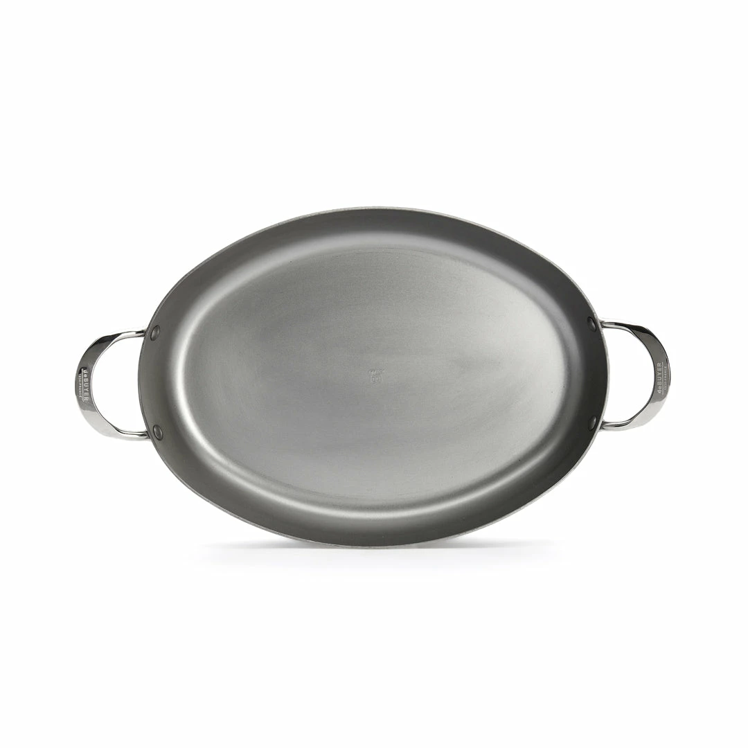 De Buyer MINERAL B Carbon Steel Oval Roasting Pan 4 De Buyer MINERAL B Carbon Steel Oval Roasting Pan - Image 2
