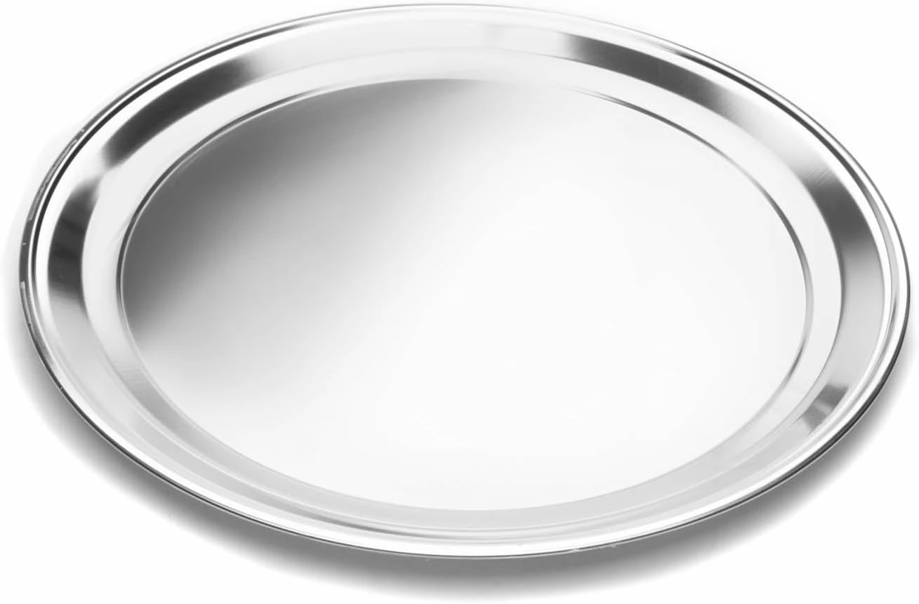 16" Pizza Pan, Stainless Steel, 16in Round Tray 3 16" Pizza Pan, Stainless Steel, 16in Round Tray