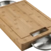 Napoleon Professional Cutting Board Set W/ 2 Stainless Steel Bowls 70012