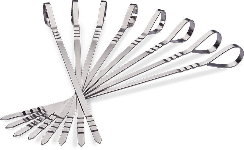 Napoleon Stainless Steel Multifunctional Skewers - 8 Pack 70015 3 Napoleon Stainless Steel Multifunctional Skewers - 8 Pack 70015