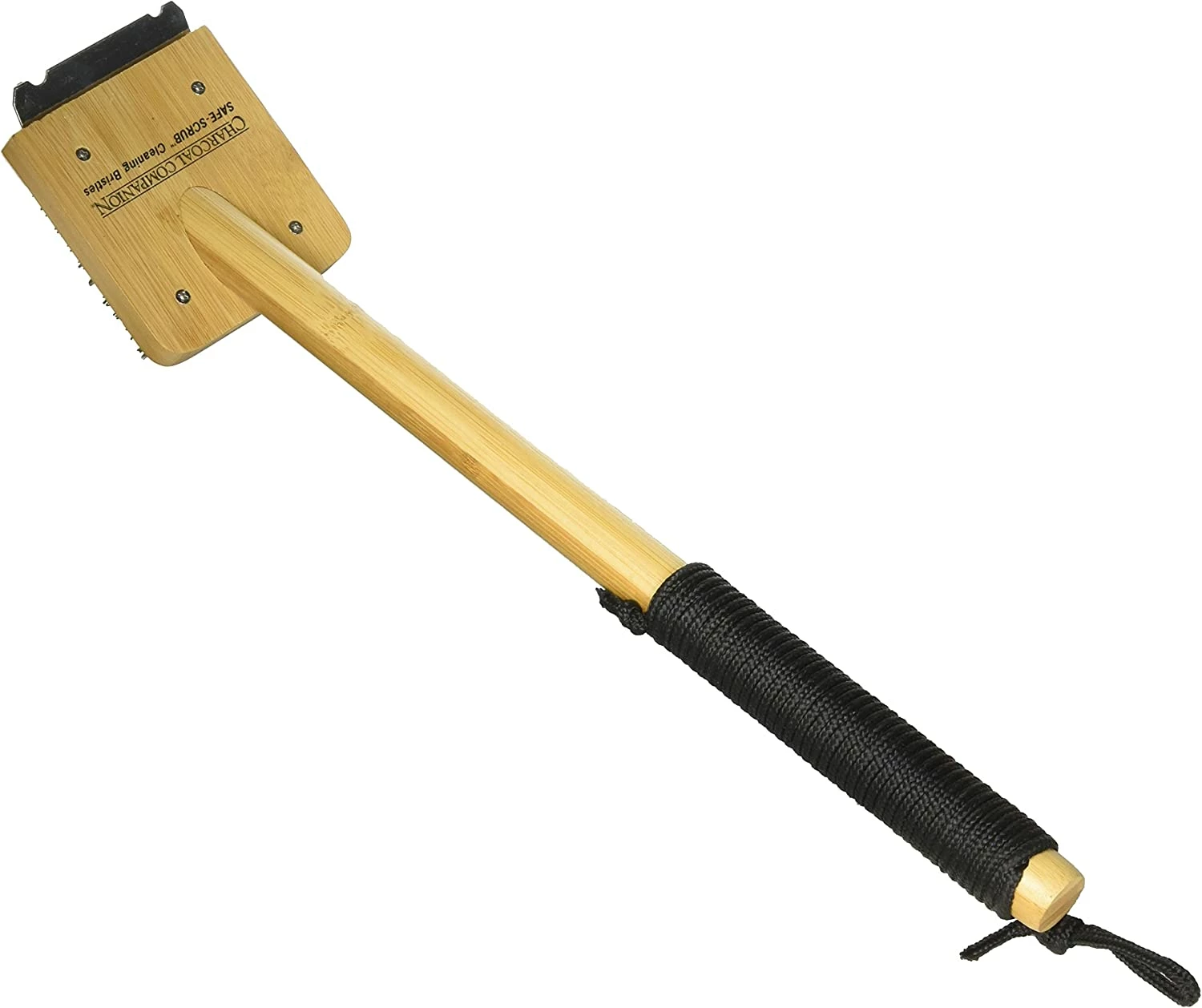 Charcoal Companion Safe-Scrub Bamboo Grill Brush 3 Charcoal Companion Safe-Scrub Bamboo Grill Brush