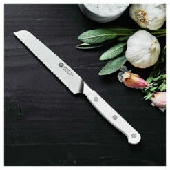 Zwilling Pro Le Blanc 5" Serrated Utility Knife 7 Zwilling Pro Le Blanc 5" Serrated Utility Knife -Atlanta Grill Company Shop 750047239