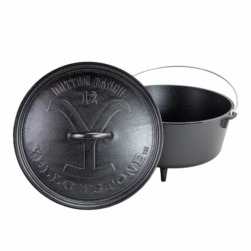 Lodge Yellowstone™ 12 Inch / 8 Quart Seasoned Cast Iron Deep Camp Dutch Oven 3 Lodge Yellowstone™ 12 Inch / 8 Quart Seasoned Cast Iron Deep Camp Dutch Oven
