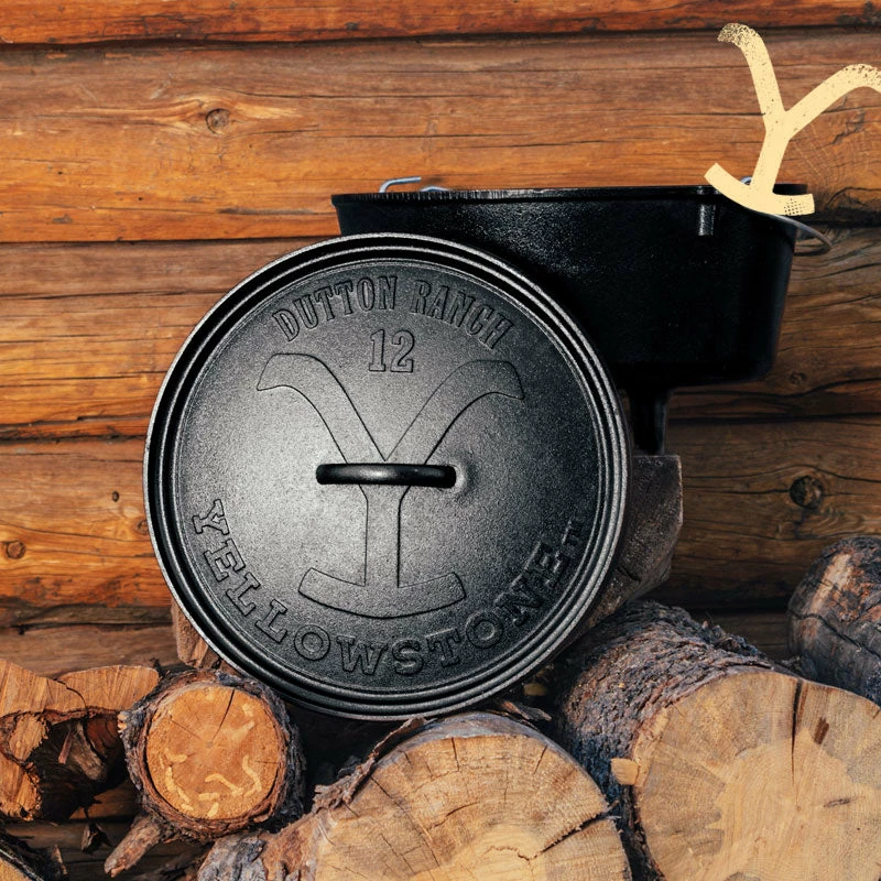 Lodge Yellowstone™ 12 Inch / 8 Quart Seasoned Cast Iron Deep Camp Dutch Oven 4 Lodge Yellowstone™ 12 Inch / 8 Quart Seasoned Cast Iron Deep Camp Dutch Oven - Image 2