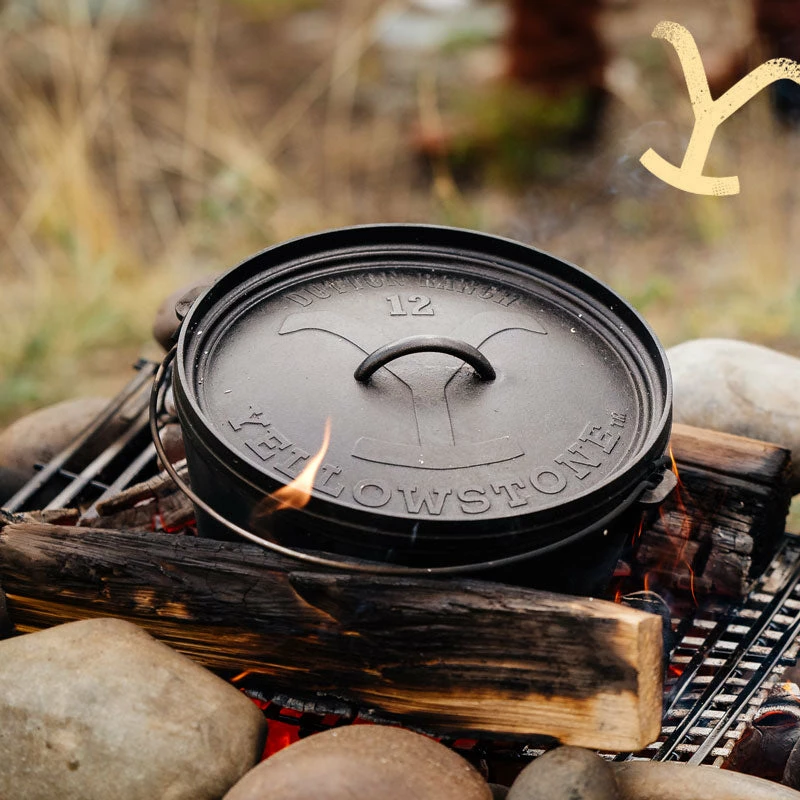 Lodge Yellowstone™ 12 Inch / 8 Quart Seasoned Cast Iron Deep Camp Dutch Oven 5 Lodge Yellowstone™ 12 Inch / 8 Quart Seasoned Cast Iron Deep Camp Dutch Oven - Image 3