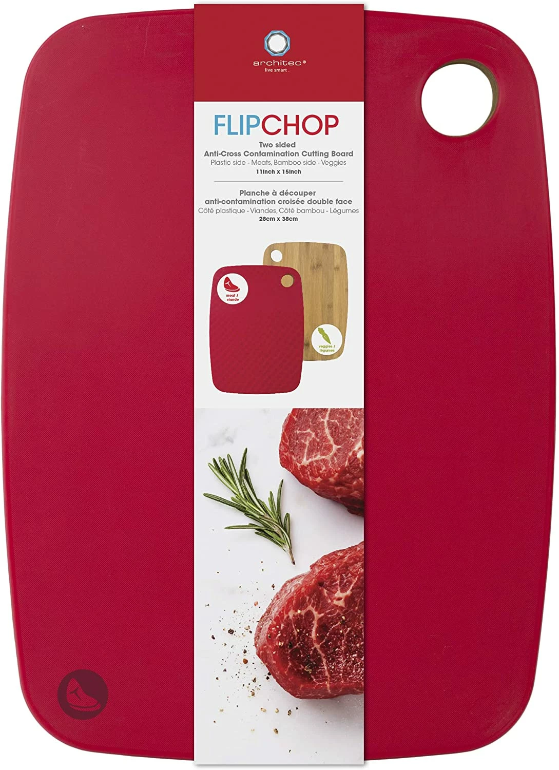 Architec® FlipChop Reversible Cutting Board 3 Architec® FlipChop Reversible Cutting Board