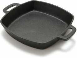 Grill Pro Cast Iron Square Pan