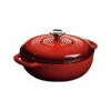 Lodge 3 Quart Enameled Dutch Oven, Red 1 Lodge 3 Quart Enameled Dutch Oven, Red -Atlanta Grill Company Shop EC3D43 L