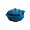Lodge 4.5 Quart Enameled Dutch Oven, Blue -Atlanta Grill Company Shop EC4D33 L