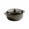 Lodge 6 Quart Enameled Dutch Oven, Midnight Chrome -Atlanta Grill Company Shop EC6D18