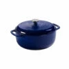 Lodge 6 Quart Enameled Dutch Oven, Indigo -Atlanta Grill Company Shop EC6D32