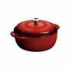 Lodge 6 Quart Enameled Dutch Oven, Red