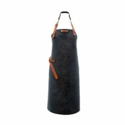 Xapron Kansas Leather Apron -Atlanta Grill Company Shop Kansas Blue Full Apron