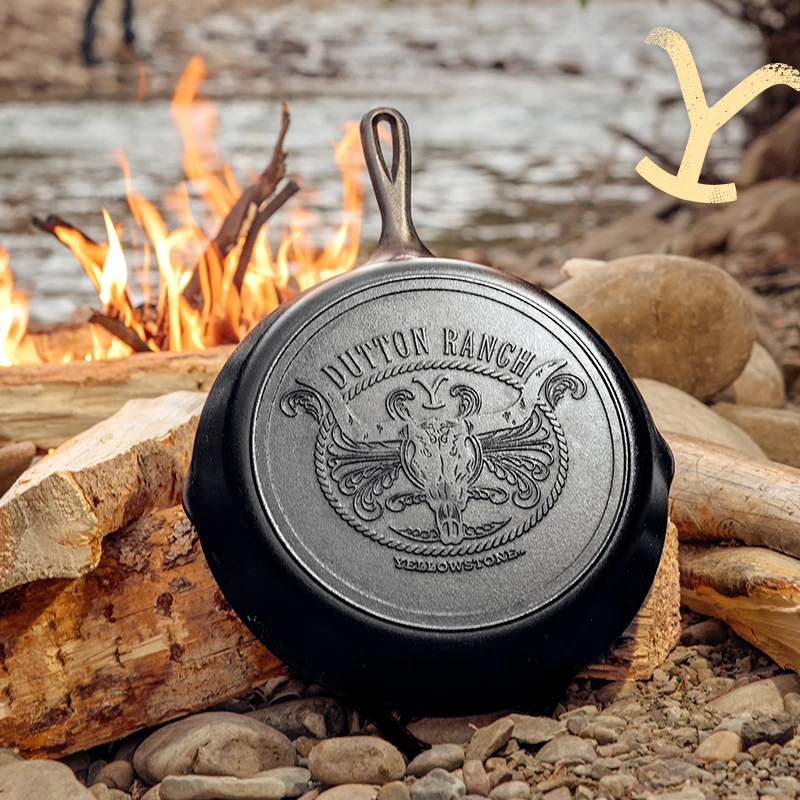 Lodge Yellowstone™ 12 Inch Cast Iron Steer Skillet 4 Lodge Yellowstone™ 12 Inch Cast Iron Steer Skillet - Image 2