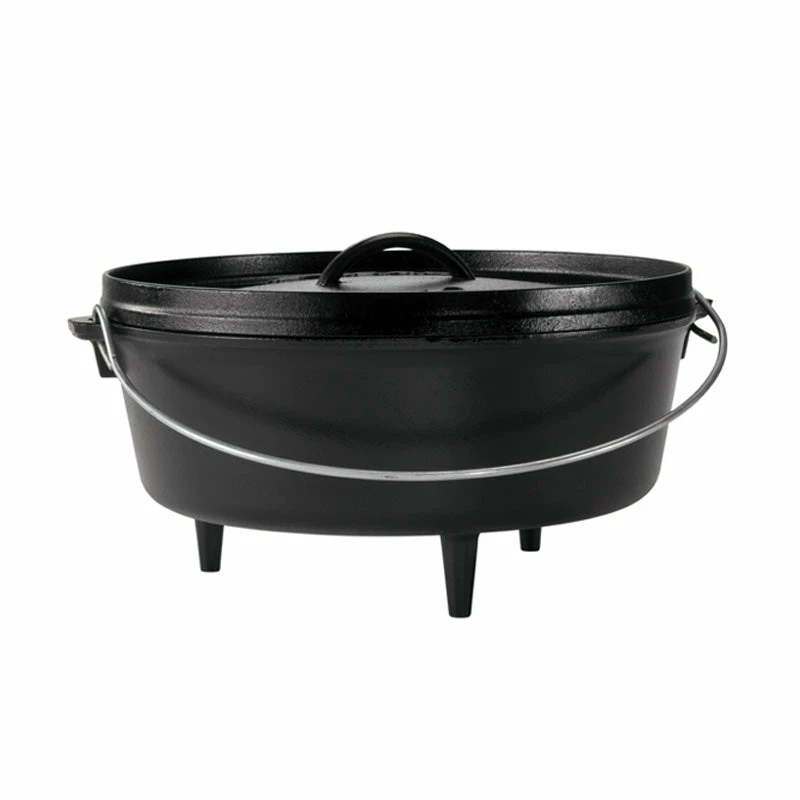 Lodge 12 Inch / 6 Quart Camp Dutch Oven, 3.75 Inch Depth 3 Lodge 12 Inch / 6 Quart Camp Dutch Oven, 3.75 Inch Depth