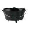 Lodge 12 Inch / 8 Quart Camp Dutch Oven, 5 Inch Depth -Atlanta Grill Company Shop L12DCO3 L
