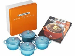 Le Creuset Mini Cocottes Set W/ Cookbook -Atlanta Grill Company Shop PG1164CB 0817