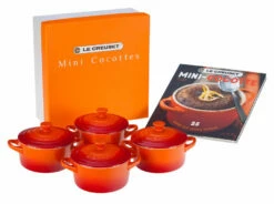 Le Creuset Mini Cocottes Set W/ Cookbook -Atlanta Grill Company Shop PG1164CB 082