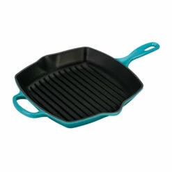 Le Creuset Signature Square Skillet Grill -Atlanta Grill Company Shop RS6740 LS2021 2617 lpr