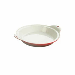 Lodge 9.5 Inch Stoneware Baking Dish, Red