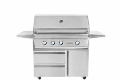 Twin Eagles 42" Grill Base W/ Storage Drawers, Single Door