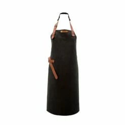 Xapron Utah Leather Apron -Atlanta Grill Company Shop Utah Black Full Apron
