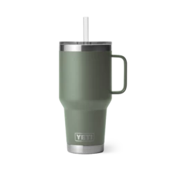 YETI Rambler 35 Oz Mug W/ Straw Lid -Atlanta Grill Company Shop W 220111 2H23 Color Launch site studio Drinkware Rambler 35oz Straw Mug Camp Green Front 0128 Primary B 2400x2400 3837b244 1589 441c ab88 9f64424e5931
