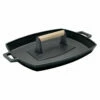 Bayou Classic Cast Iron Shallow Pan And Press Set