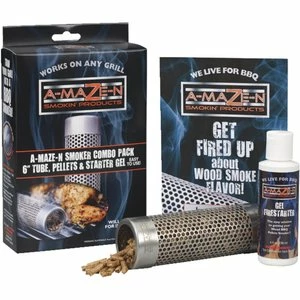 A-MAZE-N 6" Wood Pellet Grill Tube Smoker Combo Pack 3 A-MAZE-N 6" Wood Pellet Grill Tube Smoker Combo Pack