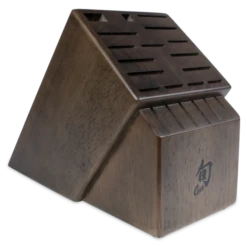 Shun 22-Slot Walnut Stained Block