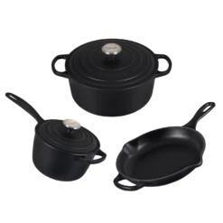 Le Creuset 5-Piece Signature Cast Iron Set 22 Le Creuset 5-Piece Signature Cast Iron Set -Atlanta Grill Company Shop le creuset 5 piece set licorice