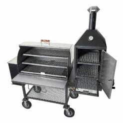 Maverick 2000 Pellet Grill W/ Upright Smoke Box 11 Maverick 2000 Pellet Grill W/ Upright Smoke Box -Atlanta Grill Company Shop maverick 2000 grill open side out