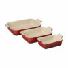 Le Creuset Heritage 3-Piece Rectangular Baking Dish Set -Atlanta Grill Company Shop pg7942 0367