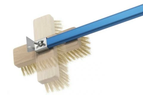 GI Metal 47" Oven Brush W/ Rotating Brass Bristle Head 4 GI Metal 47" Oven Brush W/ Rotating Brass Bristle Head - Image 2